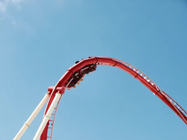 Rollercoaster going around a loop